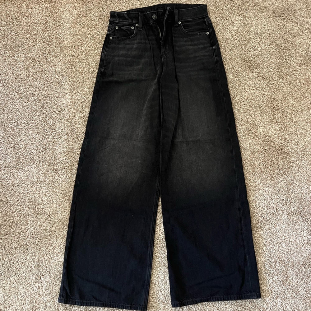 American Eagle Outfitters Black Flare Jeans